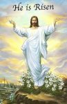 Image of Jesus with He Is Risen title