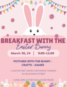 Flyer for Breakfast with the Easter Bunny 2024