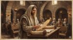 Jesus reading the scroll of Isaiah